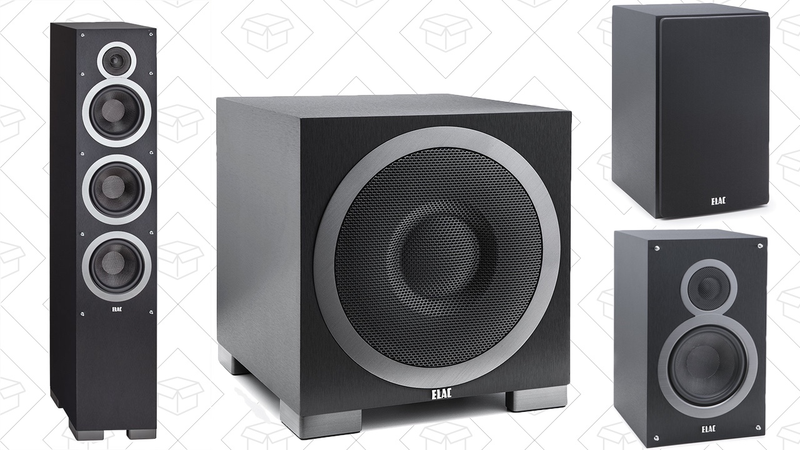 ELAC F6 Floorstanding Speaker | $279 | AmazonELAC B5 Bookshelf Speaker Pair | $159 | AmazonELAC S10EQ 400W Subwoofer | $279 | Amazon